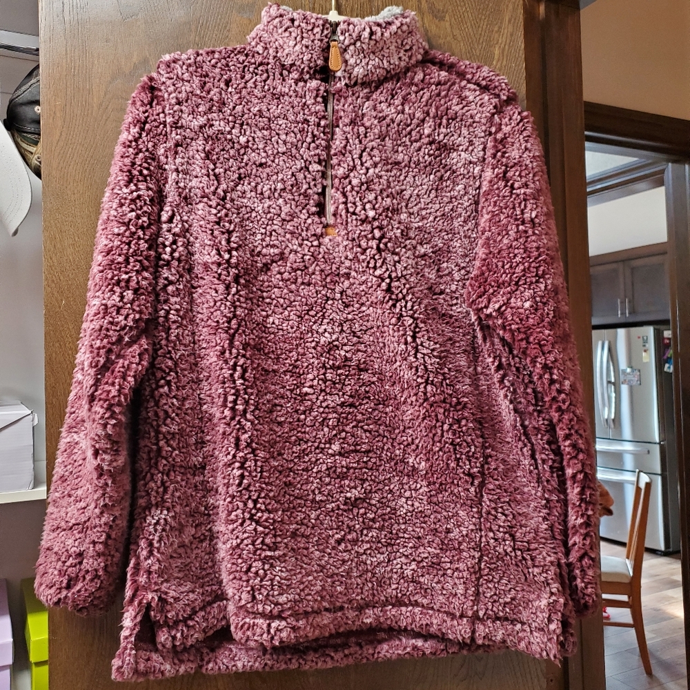Quarter zip sherpa